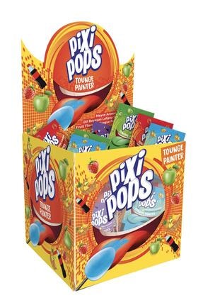 PIXI POPS; Meyve Aromalı Dil Boyayan Lolipop Şekerleme 8 gr x 120 Adet