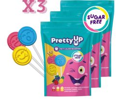 Şekersiz Diş Dostu Yassı Lolipop 3'lü Paket (5,5 Gr x 10 Adet)