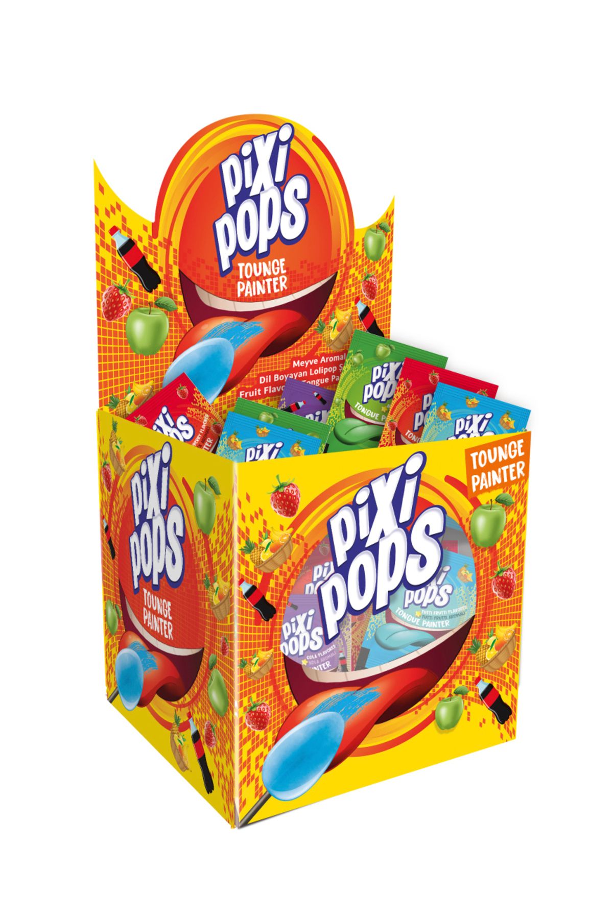 Pıxıpops Dil Boyayan Lollıpop 8g X 120 Adet