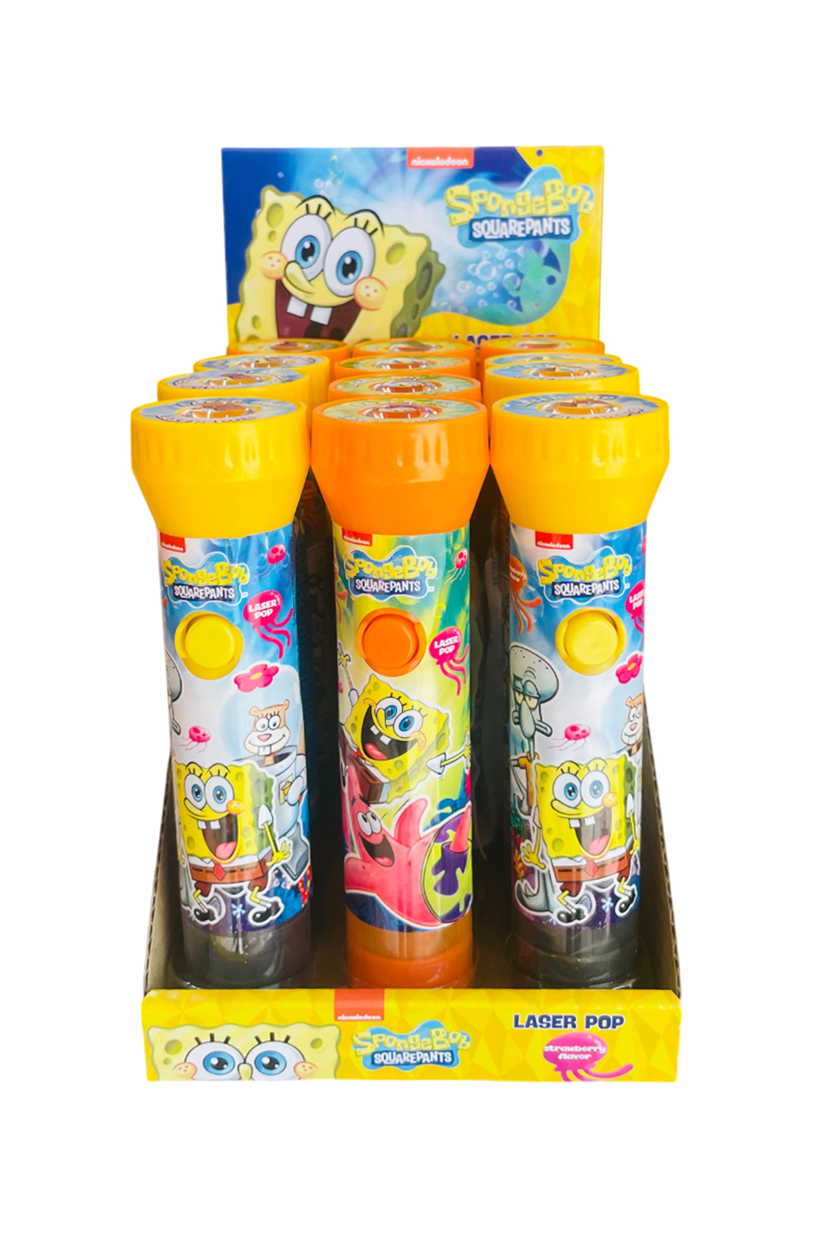 Süngerbob Lazer Pops Işıklı Şeker 12li Paket