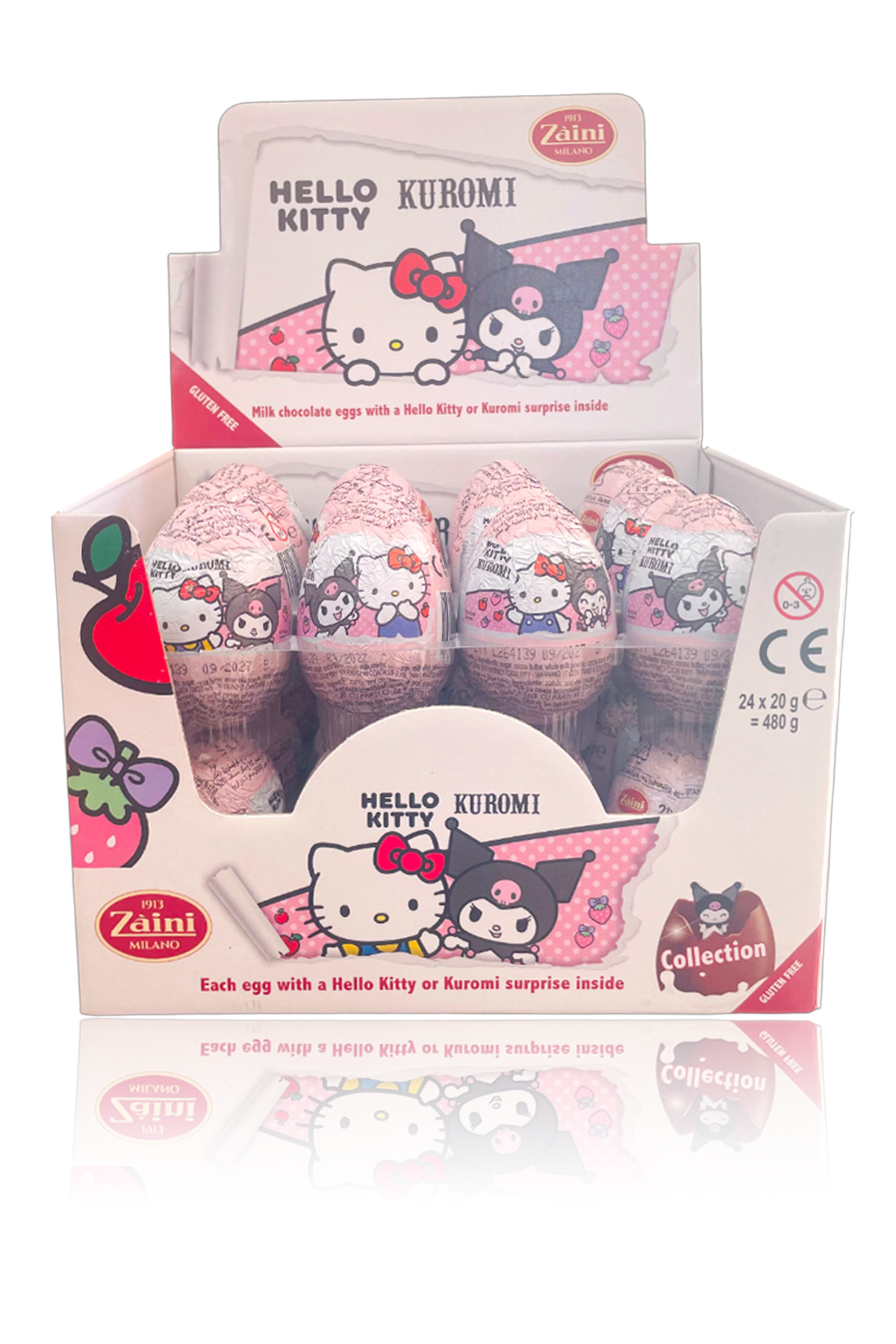 Hello Kitty Kuromi Çikolatalı Sürpriz Yumurta 24 Adet