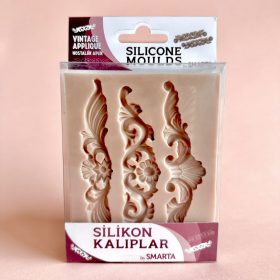 Smarta Silicone Moulds Silikon Epoksi ve Polimer Kil Kalıbı VINTAGE APPLIQUE