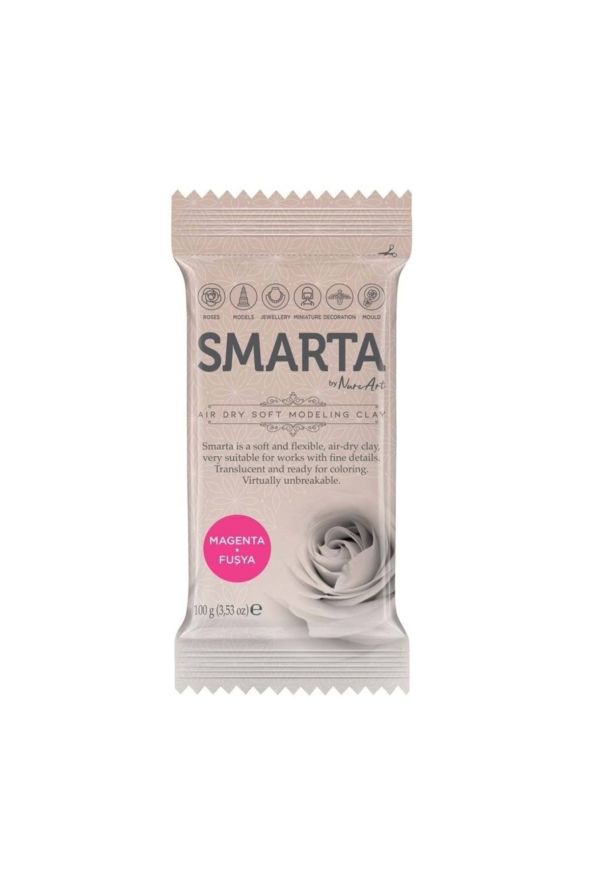 - Smarta Hamur Fuşya 100 Gram
