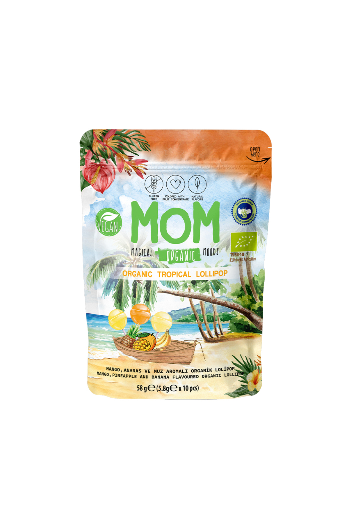 Organik Tropikal Lolipop