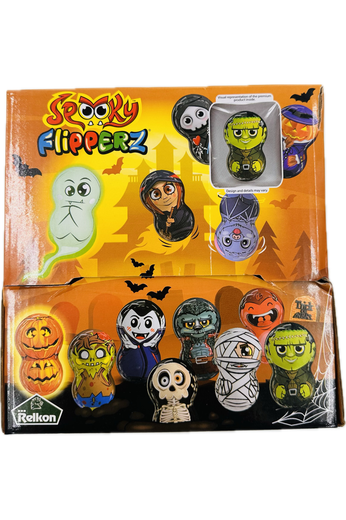 Flipperz Spooky Halloween Lisanslı Şekerleme İthal şekerleme Kutu 24 paket
