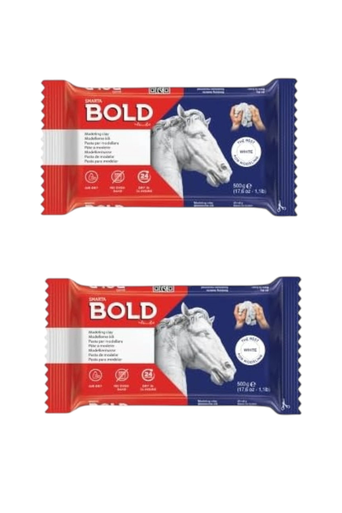 SMARTA BOLD SERAMIK HAMURU BEYAZ 500 GR ( 2 Adet )