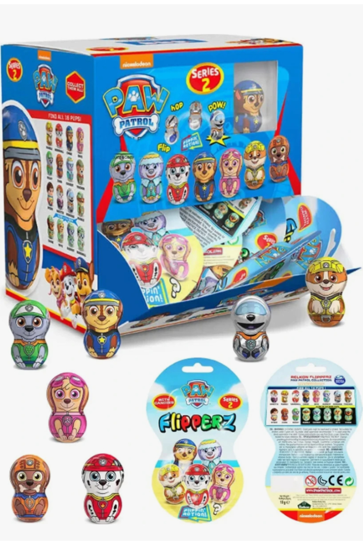 Flipperz Paw Patrol Petrol Hacıyatmaz Lisanslı Köpek Figürlü Oyuncaklı Meyveli Şekerleme