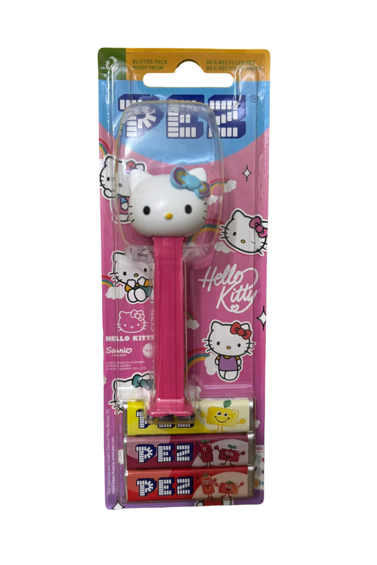 HELLO KİTTY BLUE BOW 3 PEZ ŞEKER + 1 FİGÜR