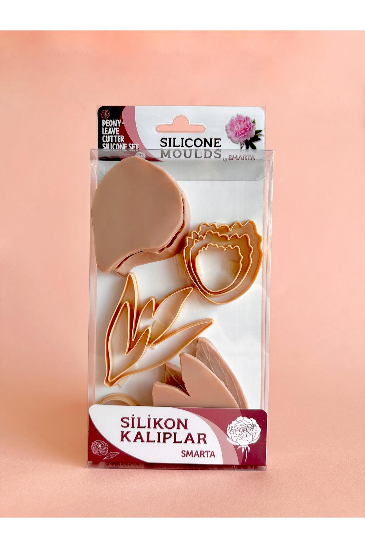 Silikon Kalıp / Flowers : Peony & Leave / Çiçekler : Şakayık & Yaprak