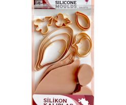 Model Hamuru Silikon Kalıp - Çiçekler : Orkide - Yaprak Kesici ve Damarlayıcı Seti SK1013073
