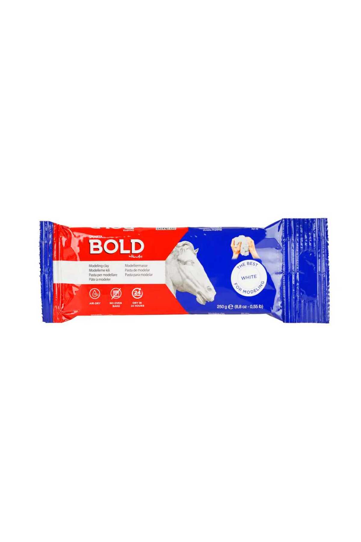 BOLD MODELLEME KİLİ SERAMİK HAMURU 250 GR BEYAZ WHİTE 30000510 MODELLİNG CLAY