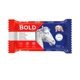 BOLD MODELLEME KİLİ SERAMİK HAMURU 500 GR BEYAZ WHİTE 30000610 MODELLİNG CLAY
