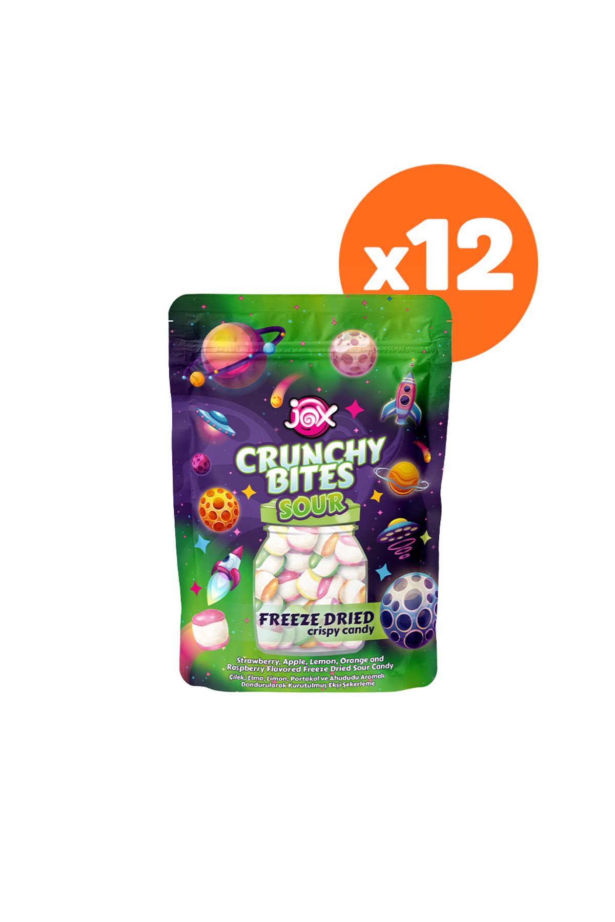 Crunchy Bites Sour (Ekşi) 12 Paket