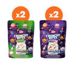 Crunchy Bites Deneme Paketi – 2 Meyveli + 2 Ekşi