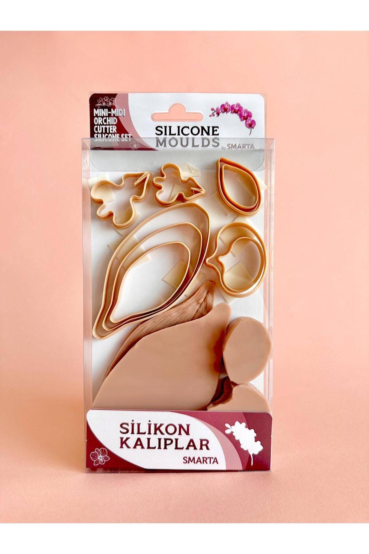 Silikon Kalıp / Flowers : Orchid & Leave / Çiçekler :Orkide & yaprak