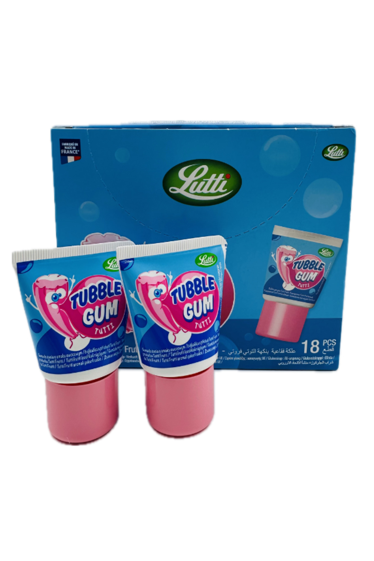Lutti Tubble Gum Cherry İthal Sakız X 18 Kutu Avantaj Paket