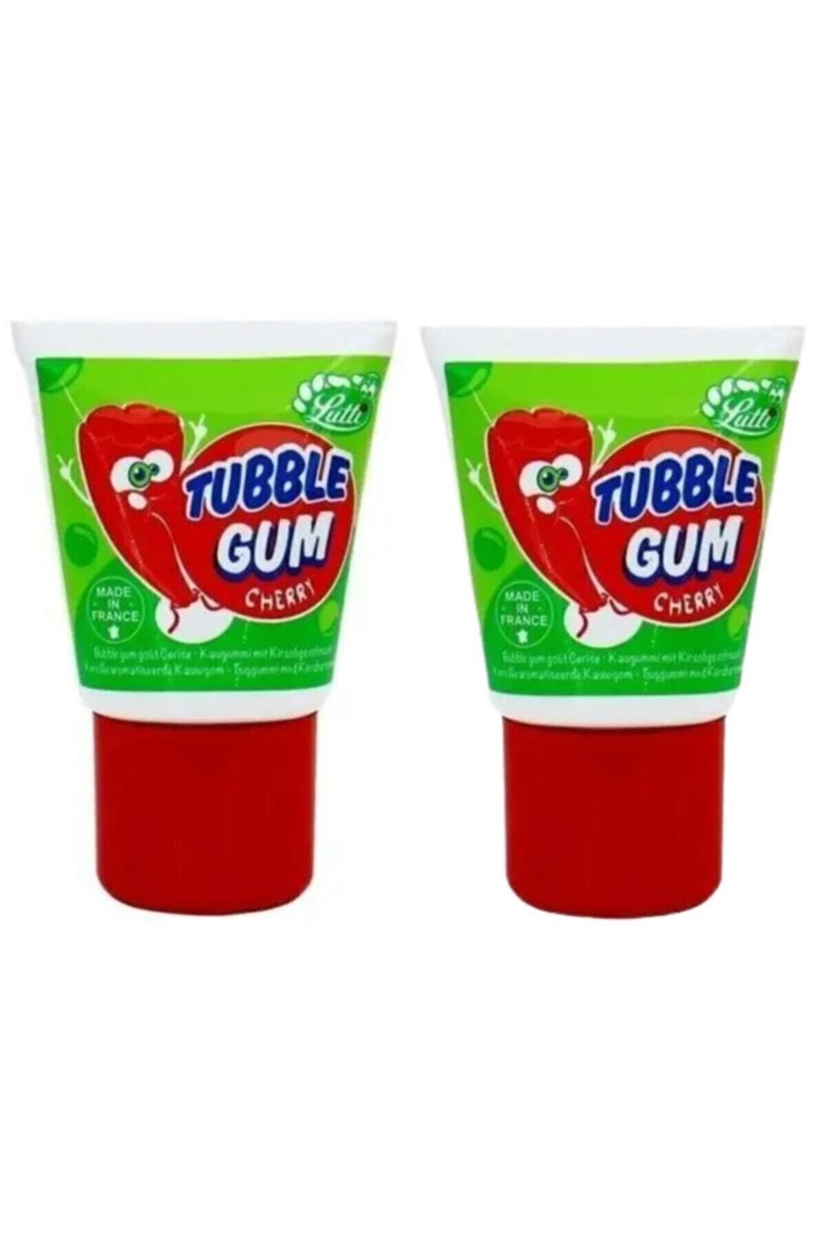 Lutti Tubble Gum Chery Tüp Sakız Kirazlı Sakız 2 Adet