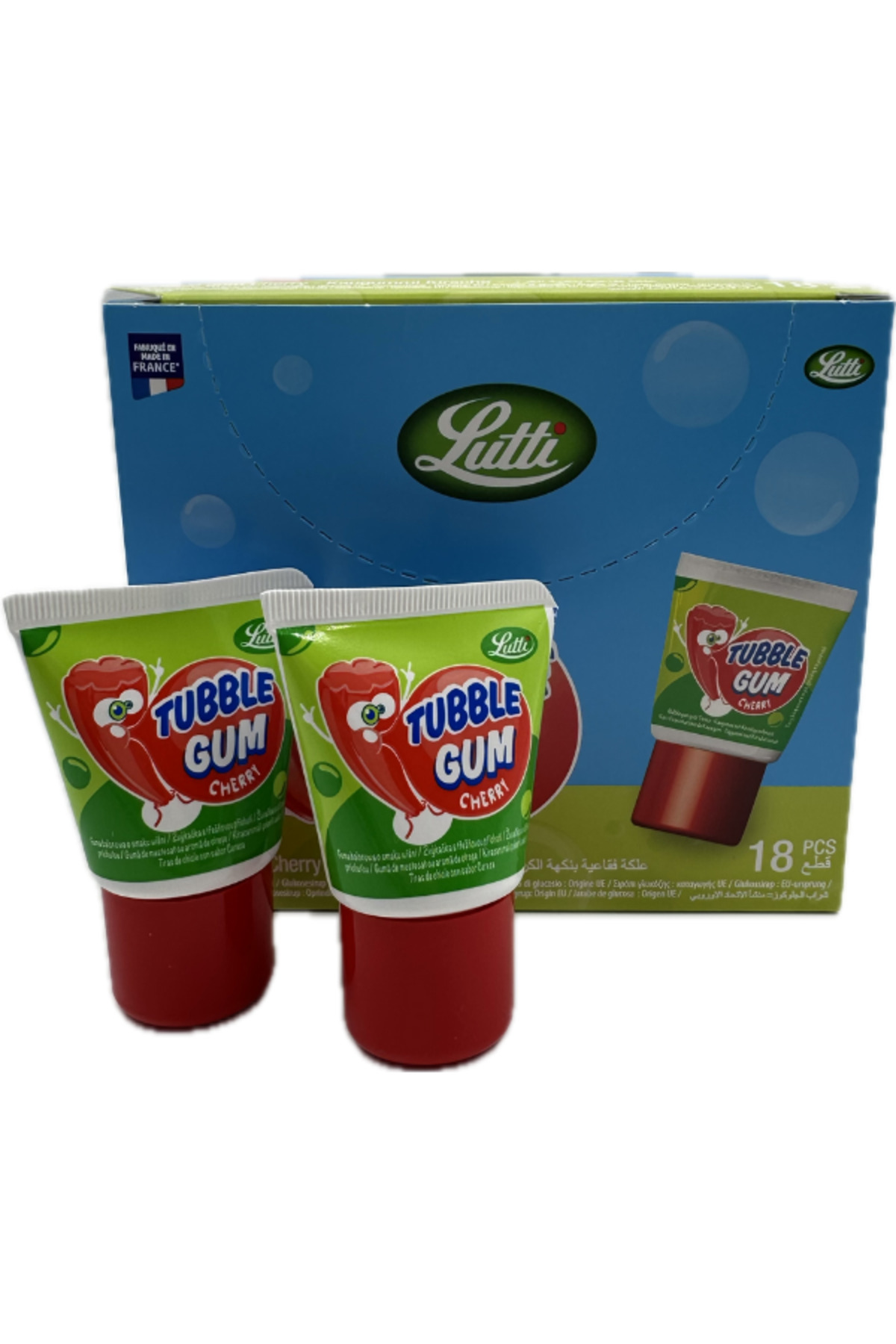Lutti Tubble Gum Cherry İthal Sakız X 18 Kutu Avantaj Paket