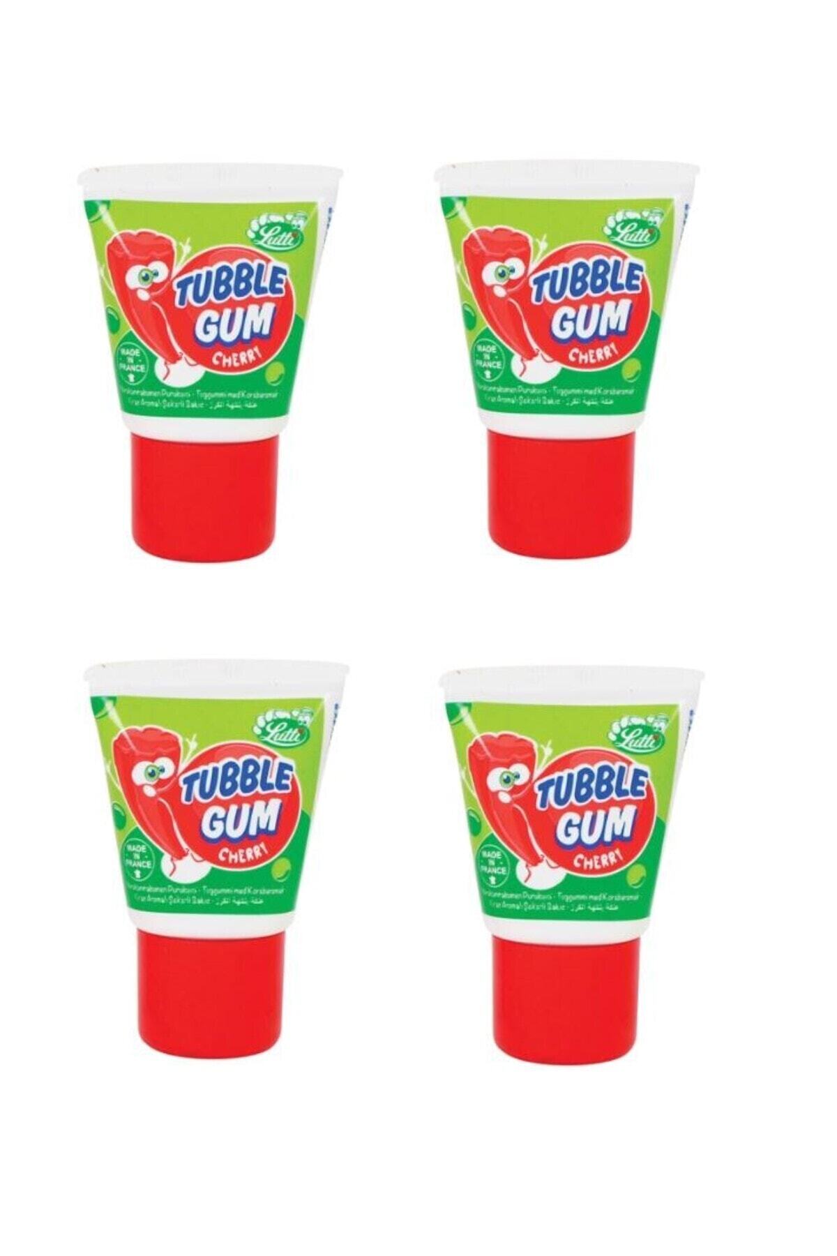Lutti Tubble Gum Chery Tüp Sakız Kirazlı Sakız 4 Adet