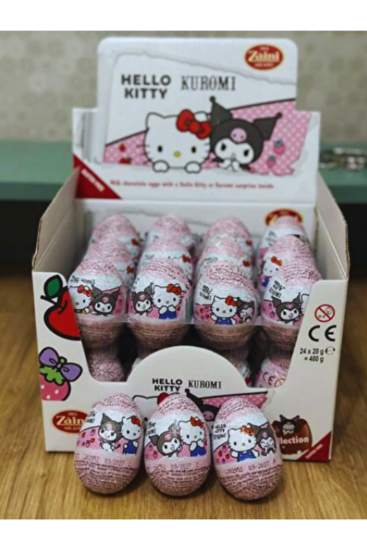Hello Kitty Çikolatalı Sürpriz Yumurta (paket 24 Adet )