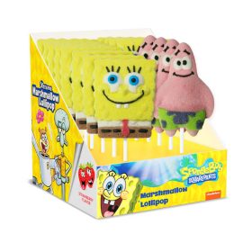 Lisanslı Sponge Bob Square Pants Marshmallow Lolipop 45 Gr (12 Adet)