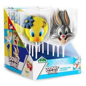 Looney Tunes Marshmallow Lollipops 45gr 12 Adet
