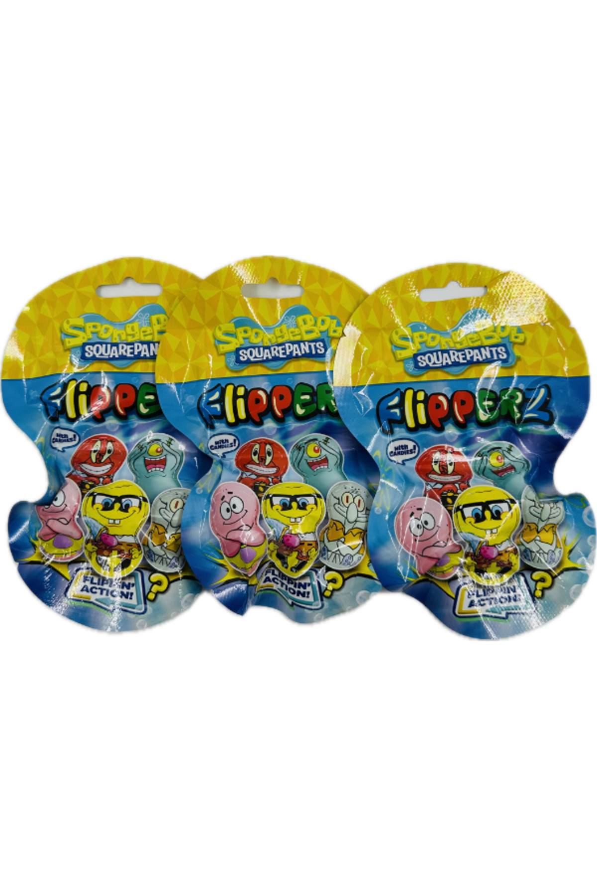 Flipperz Sünger Bob SpongeBob Square Pants Avantaj Paket 3 lu