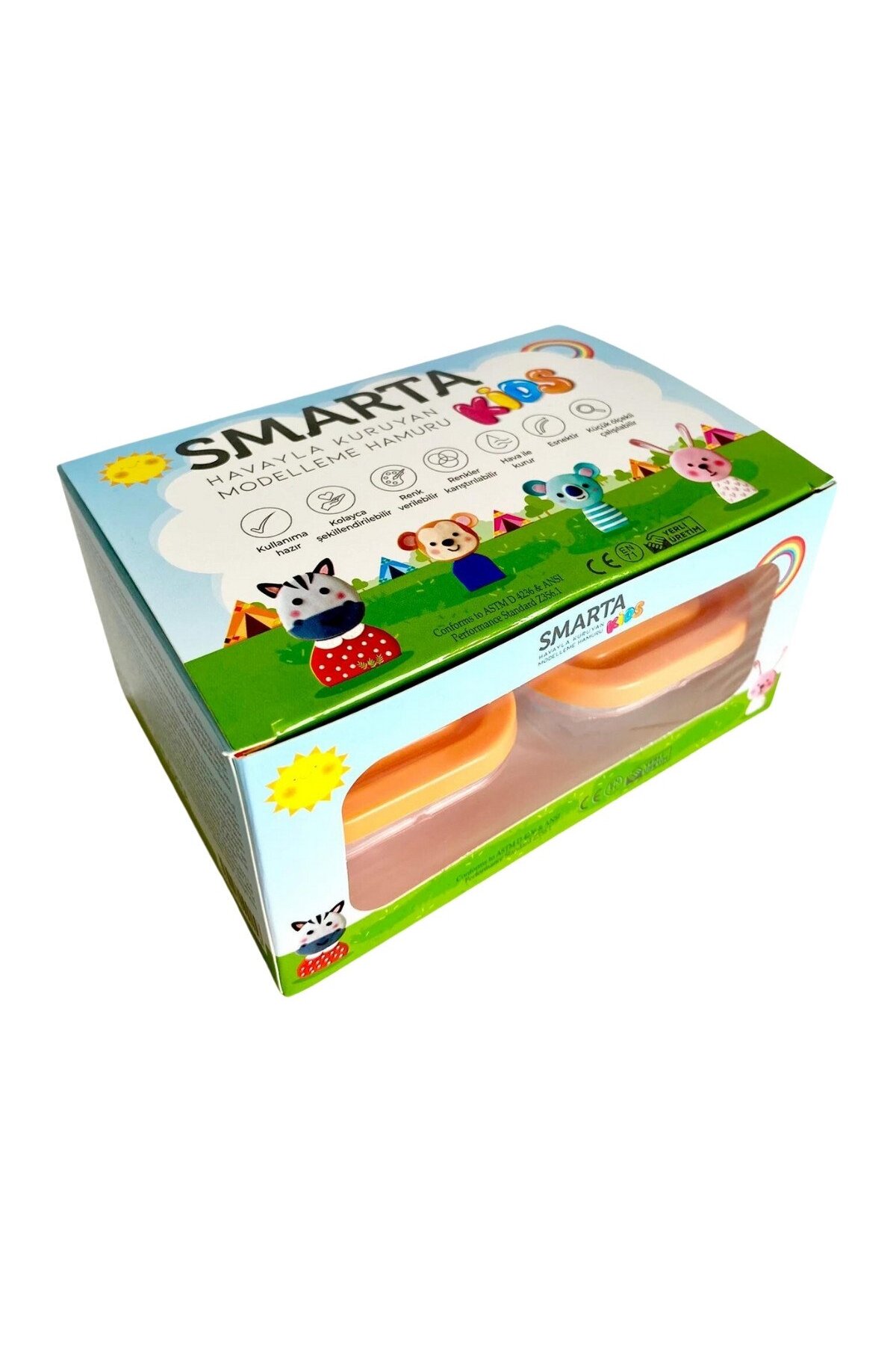 Kids Modelleme Hamuru Okul Seti (4 Lü Display) Bkms 70 Gram