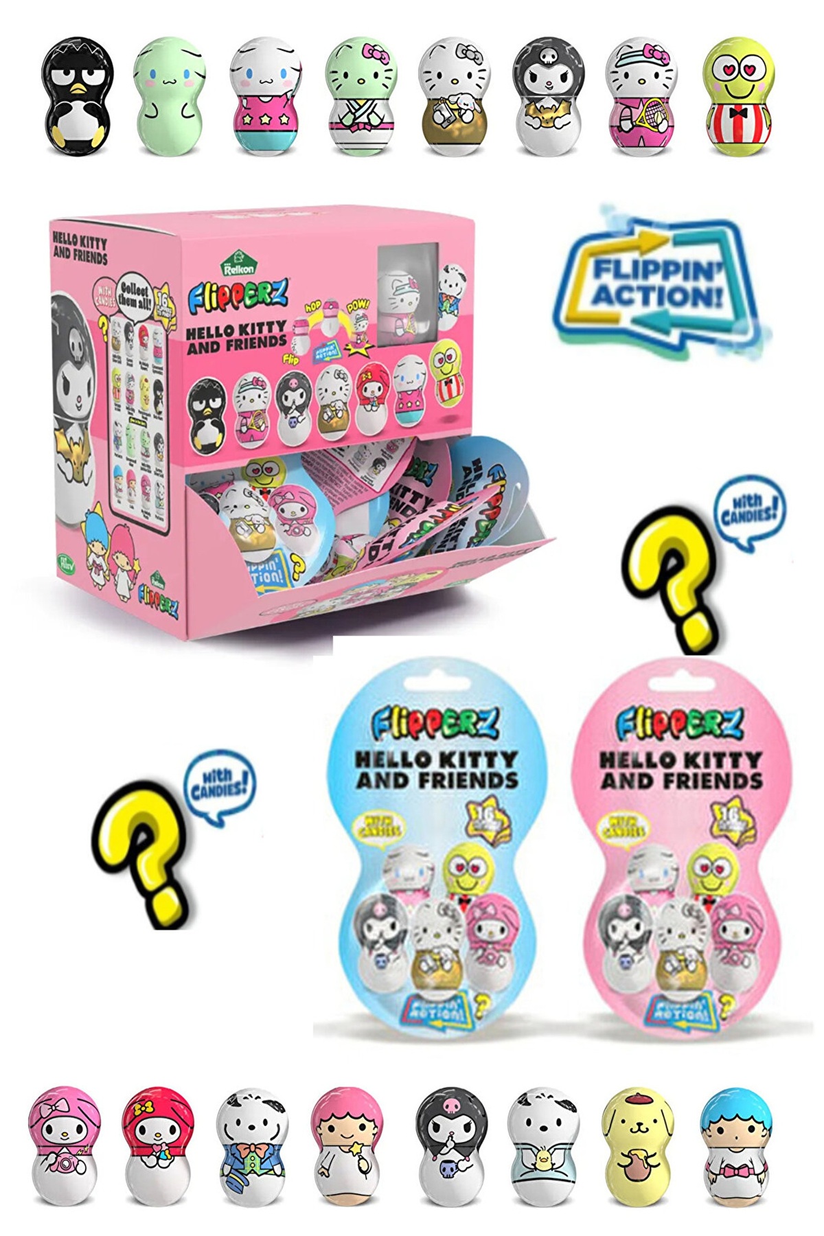 Flipperz Hello Kitty And Friends Şekerlemeli Hacıyatmaz Figürler 24 adet