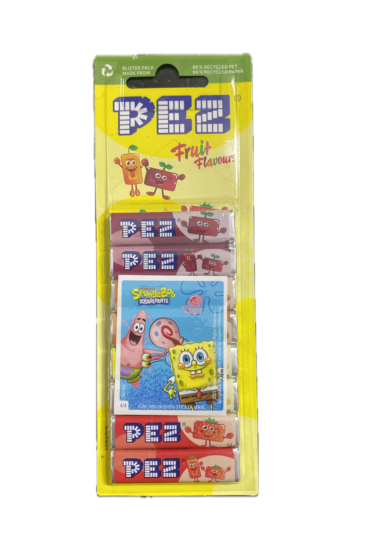 PEZ YEDEK ŞEKER 8'Lİ BLİSTER FRUIT FLAVOURS