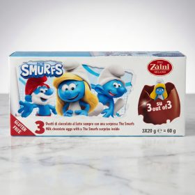 Smurfs Şirinler Glutensiz Çikolatalı Sürpriz Yumurta 3'lü Paket