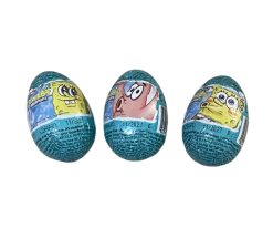 Spongebob Sünger Bob Çikolatalı Sürpriz Yumurta 3 Adet