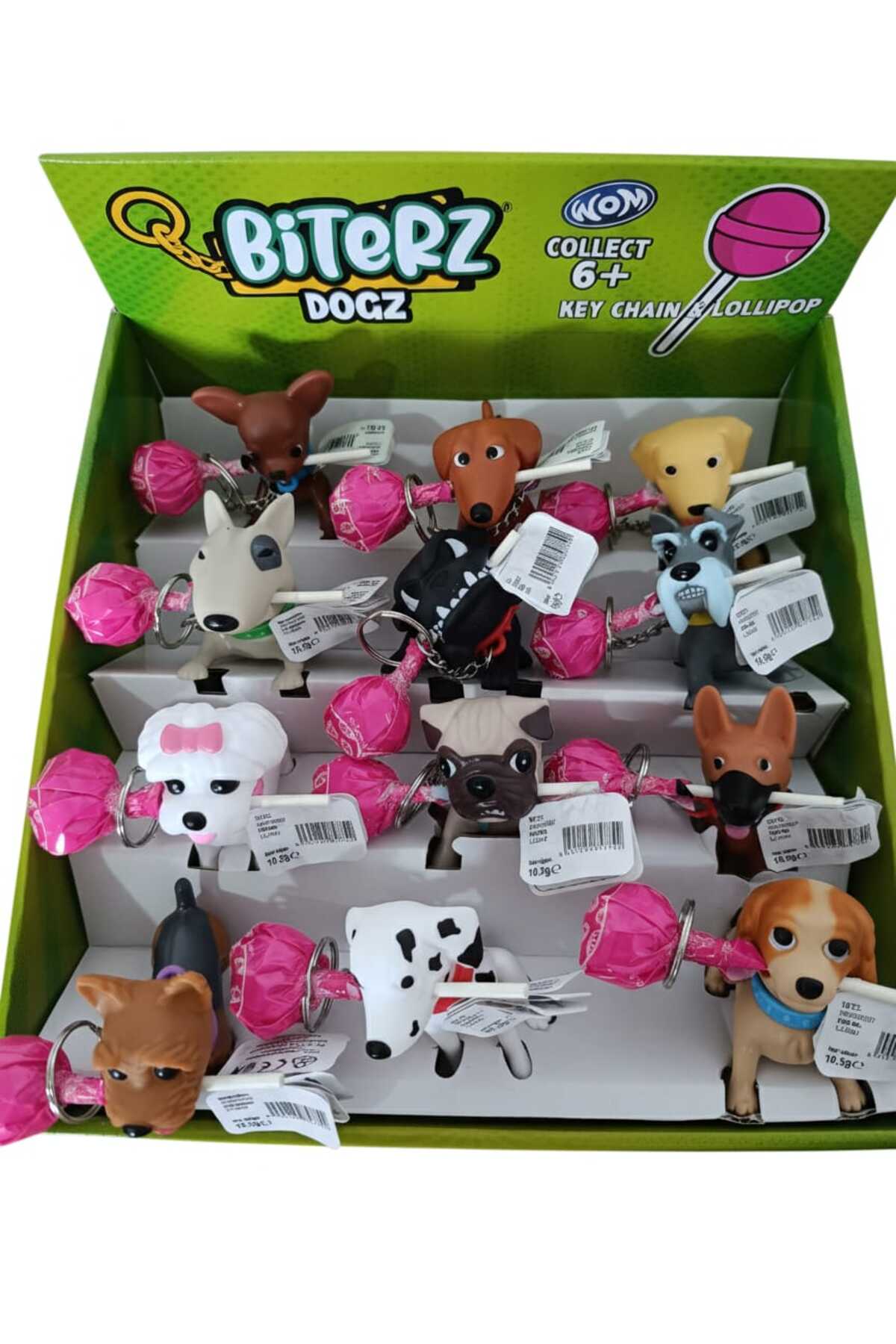 Flipperz Biterz DOGZ - DRAGONZ - CATZ Lolipop Şeker ve Figür Anahtarlık 1 Adet