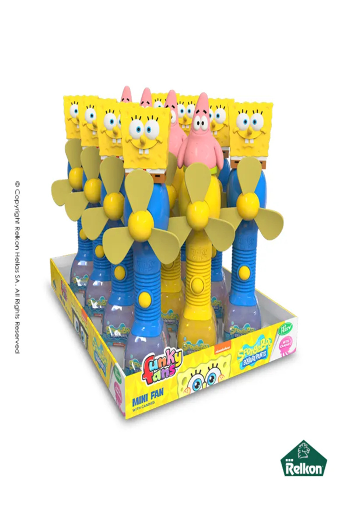 Spongebob Funky Fans (Şekerli, Sürpriz, Eğlenceli Serinlik) - 1 Adet
