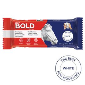 Bold Modeling Clay 250 Gr Hava İle Kuruyan Seramik Hamuru Modelleme Kili - BEYAZ