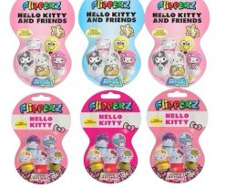 Flipperz Hello Kitty 1. Seri Ve Hello Kitty & Friends Seri Hacıyatmaz Oyuncak Şekerleme 6 Adet