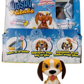 washy friends yıkanan köpek figürlü oyuncak ithal oyuncak paket X 24