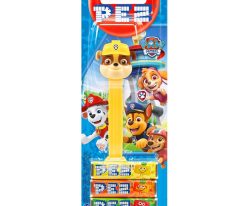 Dispenser PAW Patrol Rubble – Meyve Aromalı Şekerleme Makinesi ve Şekerleme Yedekleri