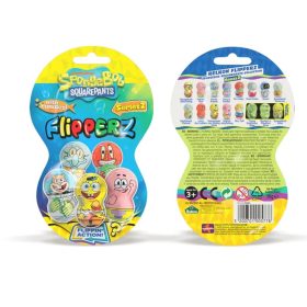 Flipperz Sünger Bob 2,seri (Yeni) Hacıyatmaz Lisanslı Figürlü Oyuncaklı Şekerleme 6 Adet
